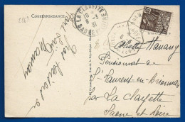 1931  : Cachet YOKOHAMA A MARSEILLE LN N°7  Sur CPA  Port Saïd  : - Maritime Post