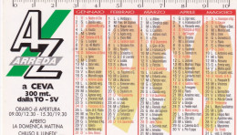 Calendarietto - AZ - Arreda - Ceva - Savona - Bologna - Anno 1999 - Formato Piccolo : 1991-00