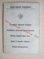 Military Identification Card / YUGOSLAV MILITARY MISSION IN GERMANY ( Berlin ) + Drawing / Nürnberg, 1942. RARE - 1939-45