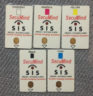 Sandia Imaging System(SIS) Media Access Chip Card, Five Printed Color,by Solaic - Chipkaarten