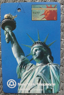 SMRT Metro Ticket Card, Liberty Statue, USA L&Gyr Phonecard Picture,rare - Singapour