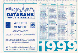 Calendarietto - Databank - Immobiliarea - Anno 1999 - Formato Piccolo : 1991-00