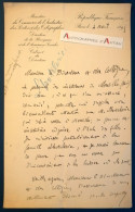 ● L.A.S 1895 Hector DEPASSE Chef Cab. Eugène Spuller - Instituteurs De MERVILLE Nord - Lhotelerie- Né Armentières lettre - Politisch Und Militärisch