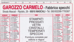 Calendarietto - Fabbrica Specchi - Garozzo Carmelo - Mascali - Anno 1999 - Klein Formaat: 1991-00