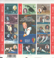 2006 Belgium Pool Billiards Miniature Sheet Of 12  MNH @BELOW FACE VALUE - Nuovi