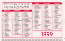 Calendarietto - Foto Cine - Spampinato - Acireale - Anno 1999 - Tamaño Pequeño : 1991-00