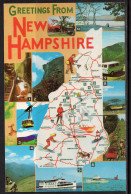 Map, United States, New Hampshire, Writing On Back - Maps