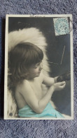 CPA ENFANT  FILLE FILLETTE OISEAU DANS LES MAINS 1905 - Scenes & Landscapes