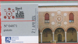 ITALIA - FERRARA - Museo Di Casa Romei - Biglietto D'Ingresso Gratuito - Usato - Toegangskaarten