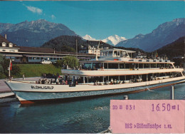 Interlaken - MS Blüemlisalp Am Bahnhof West  (mit Ticket)       1975 - Interlaken