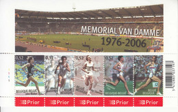 2006 Belgium Van Damme Running Coe Ovett Olympics Track Souvenir Sheet MNH - Neufs