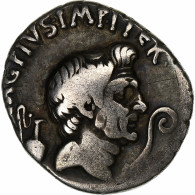 Sextus Pompey, Denier, 37-36 BC, Uncertain Mint In Sicily, Argent, TB+ - Repubblica (-280 / -27)