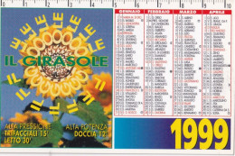 Calendarietto - Il Girasole - Anno 1999 - Formato Piccolo : 1991-00