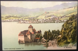 CPA MONTREUX (Suisse) Le Château De Chillon Et Montreux - Montreux