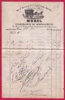 COMMUNE DE PARIS  FEDERATION DE LA GARDE NATIONALE XII EM LEGION PARIS LE 8 MAI 1871 DEMENAGEMENT MOREL LETTRE - Krieg 1870