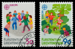 LIECHTENSTEIN 1989 Nr 960-961 Gestempelt SB49E12 - Gebraucht