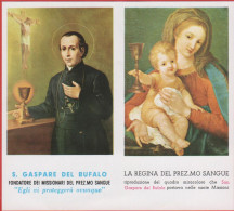 Santino - Holy Card - San Gaspare Del Bufalo E La Regina Del Preziosissimo Sangue - Andachtsbilder