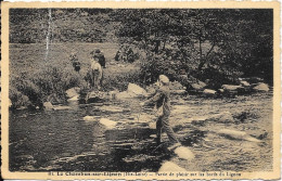 Thème Pêche à La Ligne - Le Chambon-sur-Lignon - Partie De Plaisir Sur Les Bords Du Lignon - Le Chambon-sur-Lignon