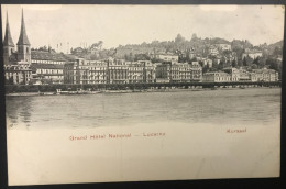 CPA LUZERN LUCERNE (Suisse) Grand Hôtel National - Lucerne