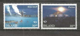 Iceland 1993 NORTH: Touristic Attractions, Blue Lagoon And  "Perlan" Water Storage Tank Mi 784 - 785, MNH(**) - Ungebraucht