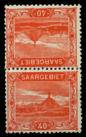 SAARGEBIET LANDS.BILD Nr 59A Kdr IV Postfrisch SENKR PA X788392 - Unused Stamps