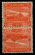 SAARGEBIET LANDS.BILD Nr 59A Kdr III Postfrisch SENKR P X78838E - Unused Stamps
