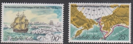 Norfolk Island ASC 215-216 1978 Capt Cook Voyages, Mint Never Hinged - Norfolkinsel