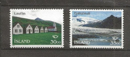 Island Iceland  1995 Norden: Tourism, Vicarage Laufás At Eyiafjord. Fjallsjökull Mi  824-825  MNH(**) - Nuovi