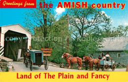 73123599 Holmes County Amish Country Farm Wagon Belgian Horses Holmes County - Other & Unclassified