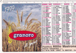 Calendarietto - Pasta Granarolo - Corato - Anno 1999 - Formato Piccolo : 1991-00