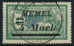 MEMEL 1922 Nr 91II Gestempelt X452E4E - Memel (Klaipeda) 1923