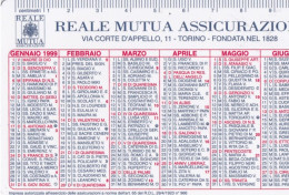 Calendarietto - Reale Mutua - Assicurazioni - Torino - Anno 1999 - Kleinformat : 1991-00