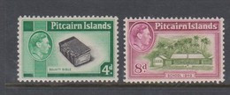 Pitcairn Islands SG 5-6a 1951 Definitives, Mint Never Hinged - Pitcairn Islands