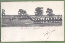 CPA Dos Précurseur - MARNE - MOURMELON CAMP DE CHALONS - UNE GRANDE REVUE - Animation Troupes à Cheval - Camp De Châlons - Mourmelon