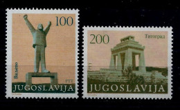 Yugoslavia 1983: Definitive; Monuments Mi.No.1991/2 C. MNH (**) - Neufs