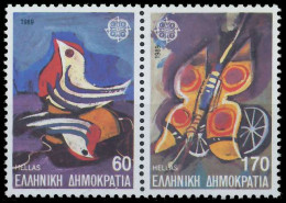 GRIECHENLAND 1989 Nr 1721A-1722A Postfrisch WAAGR PAAR X5CEE1E - Unused Stamps