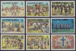 F-EX49866 SOLOMON MNH 1983 CHRISTMAS NAVIDAD TRADITIONAL DANCE COSTUMES.  - Danza