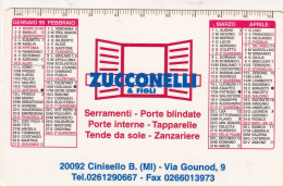 Calendarietto - Zucconelli E Figli - Cinisello B. - Milano - Anno 1999 - Small : 1991-00