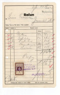 1943. WWII NDH,CROATIA,ZAGREB,INVOICE,5 KUNA NDH REVENUE STAMPS - Croatia