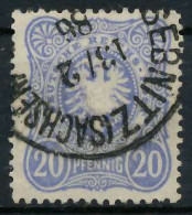 DEUTSCHES REICH 1880 88 ADLER Nr 42Ib Gestempelt Gepr. X63B696 - Used Stamps