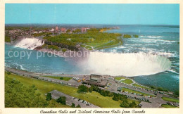 73071776 Niagara Falls Ontario Canadian Falls And Distant American Falls Aerial  - Sin Clasificación