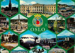 73067260 Oslo Norwegen Orts Und Teilansichten Kirchen Hafen Schloss Sprungschanz - Norway