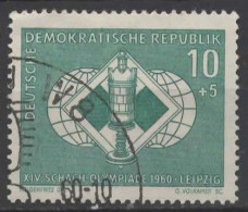 ALLEMAGNE RDA N° 501 Y&T 1960 14e Olympiades D'échecs - Usati