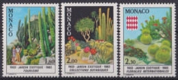 F-EX48205 MONACO MNH 1983 EXOTIC GARDEN CACTUS FLOWER.  - Cactusses