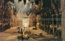 73059109 Midland Ontario Huron Indian Village Interior Of The Long House Midland - Non Classés