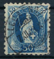 SCHWEIZ STEHENDE HELVETIA Nr 62XB Zentrisch Gestempelt X6AA4EA - Used Stamps