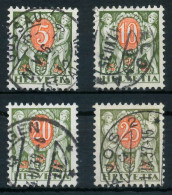 SCHWEIZ PORTOMARKEN 1924-1937 Nr 42z-46z ZENTR- X6B6272 - Portomarken