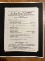 August Vandebos Echtg Smets Mathilde *1901 Kozen +1959 Alken Goffing Sauwens Nulens Vanderijt Bonneux Wintmolders - Obituary Notices