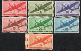 USA 1941 Airmail Stamps 7 Values MNH - Ongebruikt