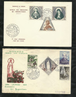 Monaco Lot De 20 Plis Et Lettres Avec TP Et Flammes Et De 10 Lettres FDC Premiers Jours  Voir Scans     Soldé  ! ! ! - Collections, Lots & Séries